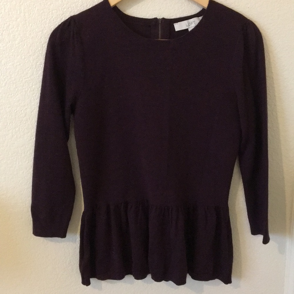 Plum Sweater Top